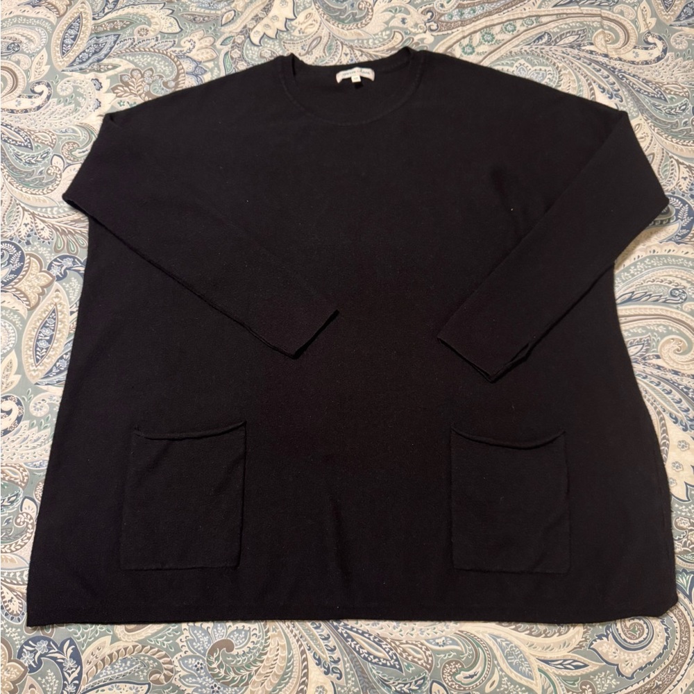 Grace & Lace Black Crewneck Sweater